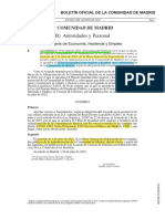 B) Autoridades y Personal: I. Comunidad de Madrid