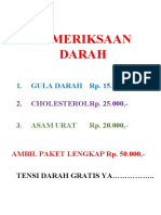 Pemeriksaan Darah