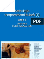 Articulația Temporomandibulară (I) 2015