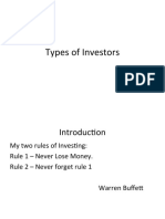 Types of Investors