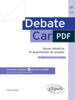 Debate Cards Savoir Debattre Et Argumenter en Anglais 2e Edition 120803