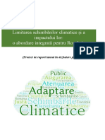 Raport Limitarea Schimbarilor Climatice