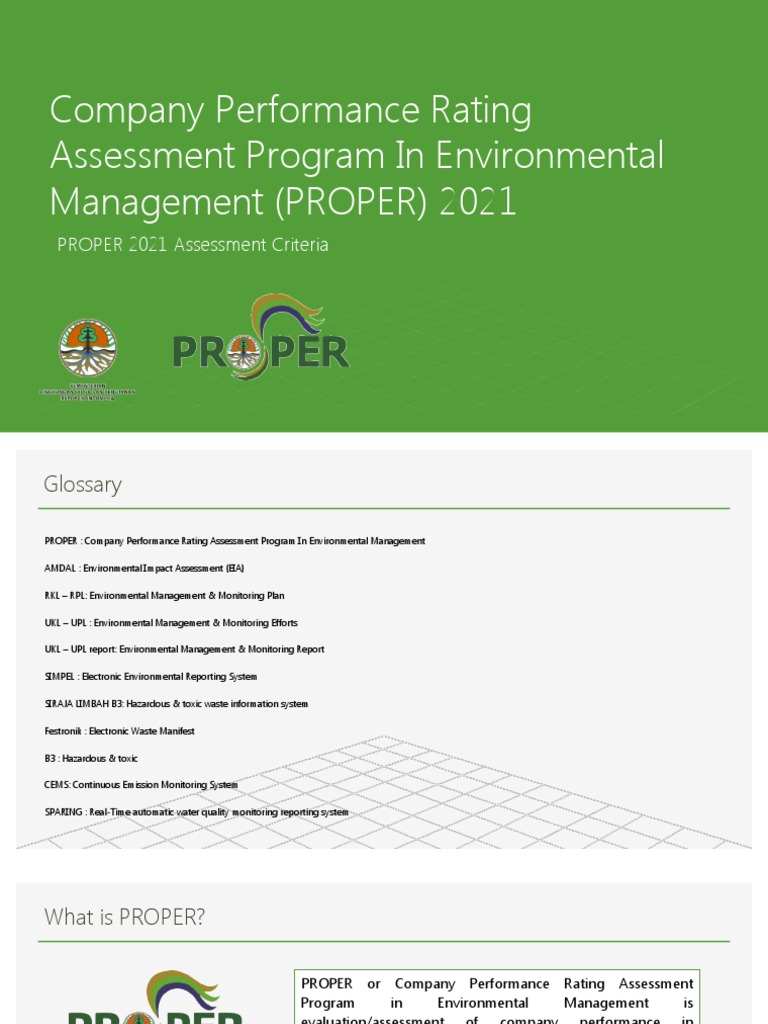 Proper 2021 Criteria Summary | PDF | Waste | Hazardous Waste