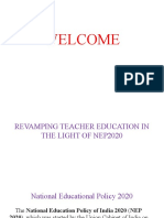 Revamping Teacher Education in Light of NEP2020