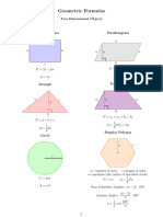 Math Resources Geometry Formulas