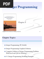 Ch5 Integer Programming