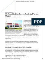 McDonald's Five Forces Analysis (Porter's Model) - Panmore Institute