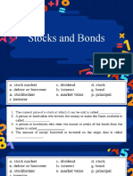 Stock and Bonds