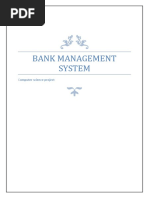 Bank Managemnet System