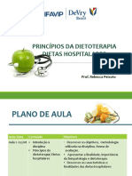 Princípios da dietoterapia e dietas hospitalares