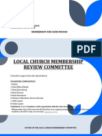Duties of The Membership Review Committee