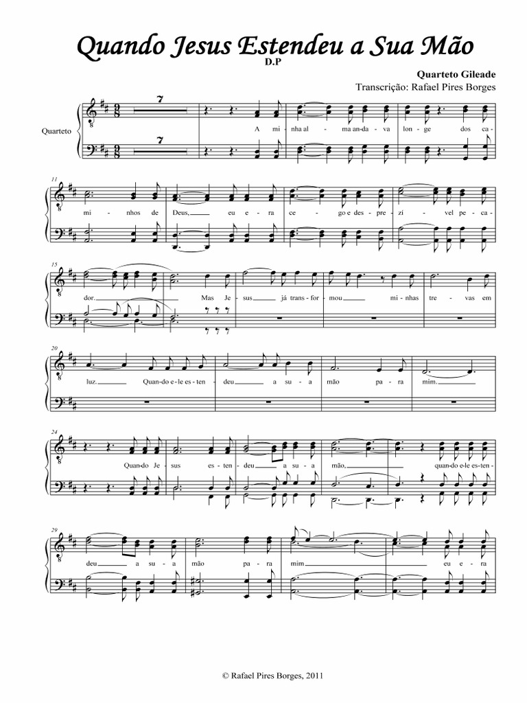 Quando Jesus Estendeu A Sua Mão | PDF