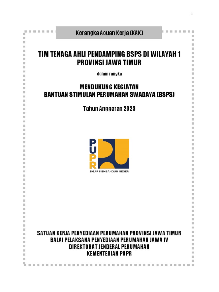 Pendampingan BSPS Provinsi Jawa Timur | PDF | Pengelolaan Keuangan ...