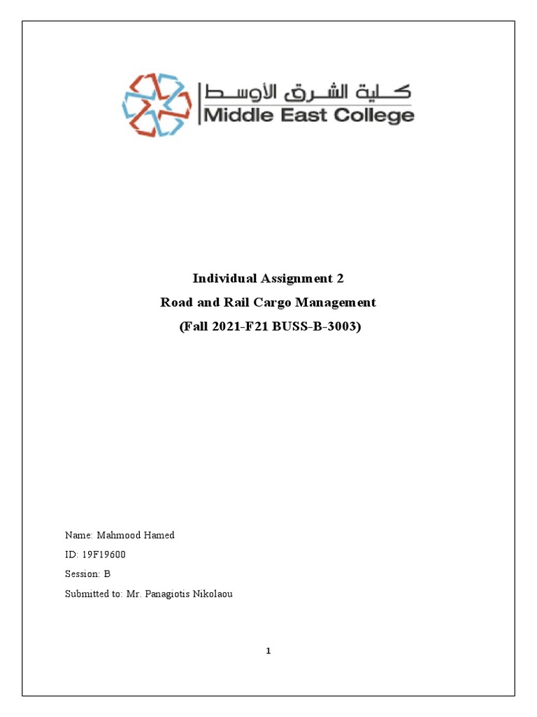 Analysis of Road Transportation Costs and Logistics for Cargo Shipment from Oman Through GCC