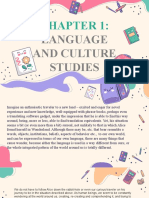 Chapter 1 Language and Culture Studies