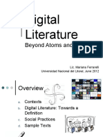 Digital Literature From Atoms To Bits PR