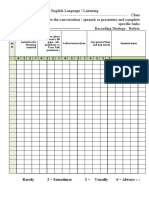 Listening Assessment Tool