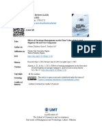 Effect of Earnings Management On The Firm Value of The Listed Nigerian Oil and Gas Companies