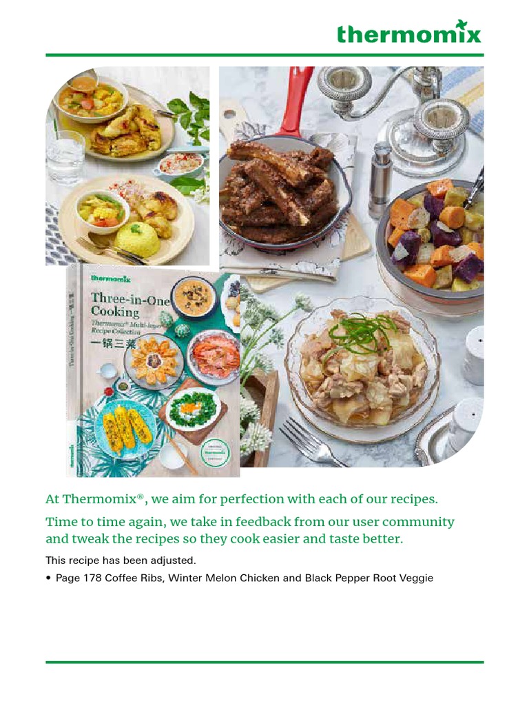 TM 3in1 Cooking RecipesInsertion Booklet 2 PDF Sauce Vegetables