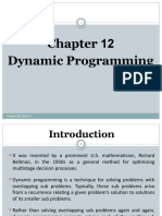 Chapter - 12 (Dynamic Programming)