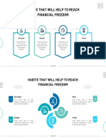 Blue Corporate Modern Minimalist Financial Habit Infographic Presentation Template