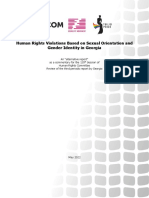 Human Rights Violations Based On Sexual Orientation and Gender Identity in Georgia