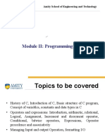 Amity Engineering Programming in C