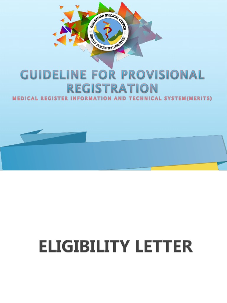 MeRITS Registration Guide for Provisional Eligibility | PDF | Software ...