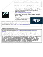 Raymond Williams Culture - International Journal of Culture Policy
