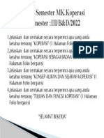Uts Koperasi Indonesia III B D 2022