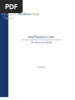 Aberdeen Lean Best Practices Study