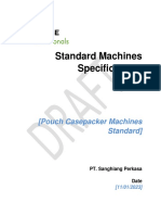Standard Specification Casepacker Machines Pouch