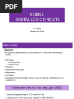 EE8351 Digital Logic Circuits: S.S.Harish Department of EEE