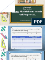 Modulul NR Real Clasa7