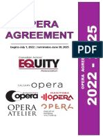 Opera Agreement: Begins July 1, 2022 - Terminates June 30, 2025