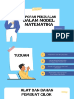 Laporan Penjualan Dalam Model Matematika