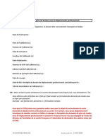 Demande de Prise de Rendez Vous Deplacements Professionnels Adherent Conjoint Et Enfant