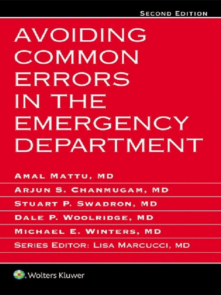 Avoiding Common Errors in The Emergency Department-1-280 | PDF ...