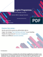 English Programmes Template