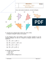 Ficha 3 - Teorema de Pitágoras