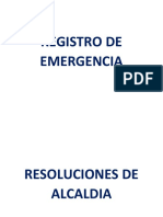 Registro de Emergencia