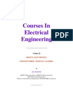 Courses in Electrical Engineering: Digital Electronics Chapter Three: Boolean Algebra