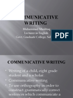 Communicative Writing