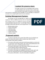 Management System For Grocery Store