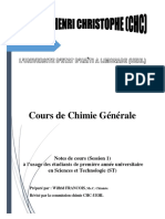 Chimie Generale EUF1 - S1