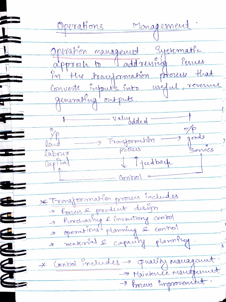 OM Notes | PDF