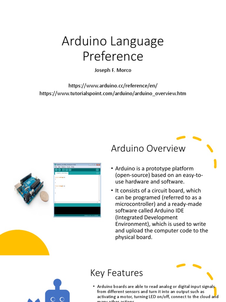 4arduino Language Preference | PDF | Arduino | Microcontroller