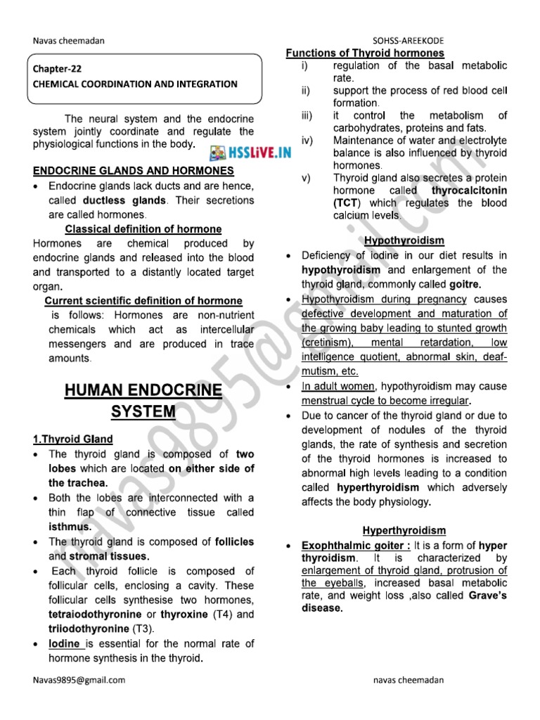 Hsslive XI Zoology CH 10 Chemical PDF