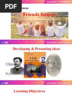 Unit 4 Friends Forever Developing & Presenting Ideas-2022-2023学年高一英语上学期同步精品课堂（外研版2019必修第一册）