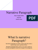 How To A Narrative Paragraph